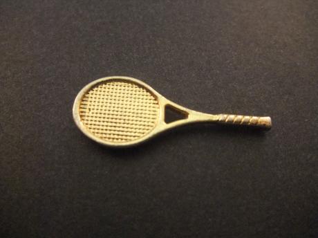 Tennisracket goudkleurig